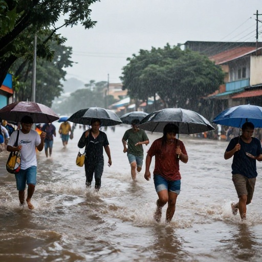 Alerta meteorológica: Lluvias intensas y tormentas afectan a las provincias costeras este lunes
