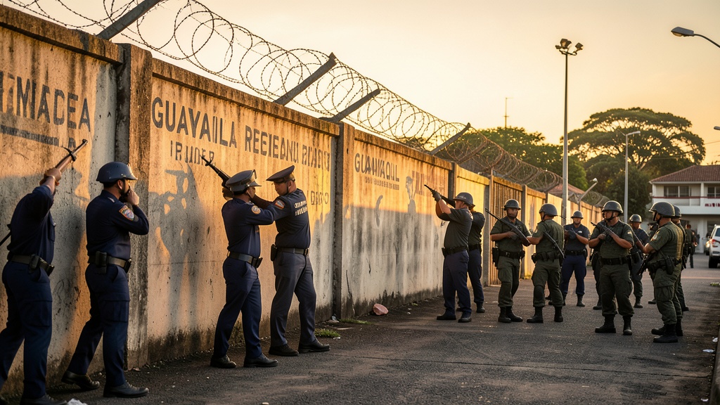 Fuerzas Armadas e Policía Nacional intervienen la Cárcel Regional Guayas en operativo conjunto