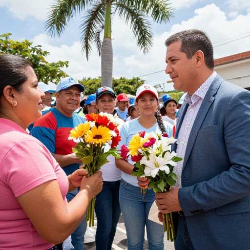 Beneficiarios de 'Juntos de la Mano' rinden homenaje emotivo a la Alcaldesa de Nobol