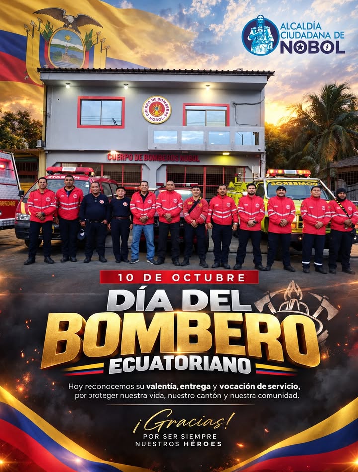 Alcaldía de Nobol rinde homenaje al Benemérito Cuerpo de Bomberos Municipal