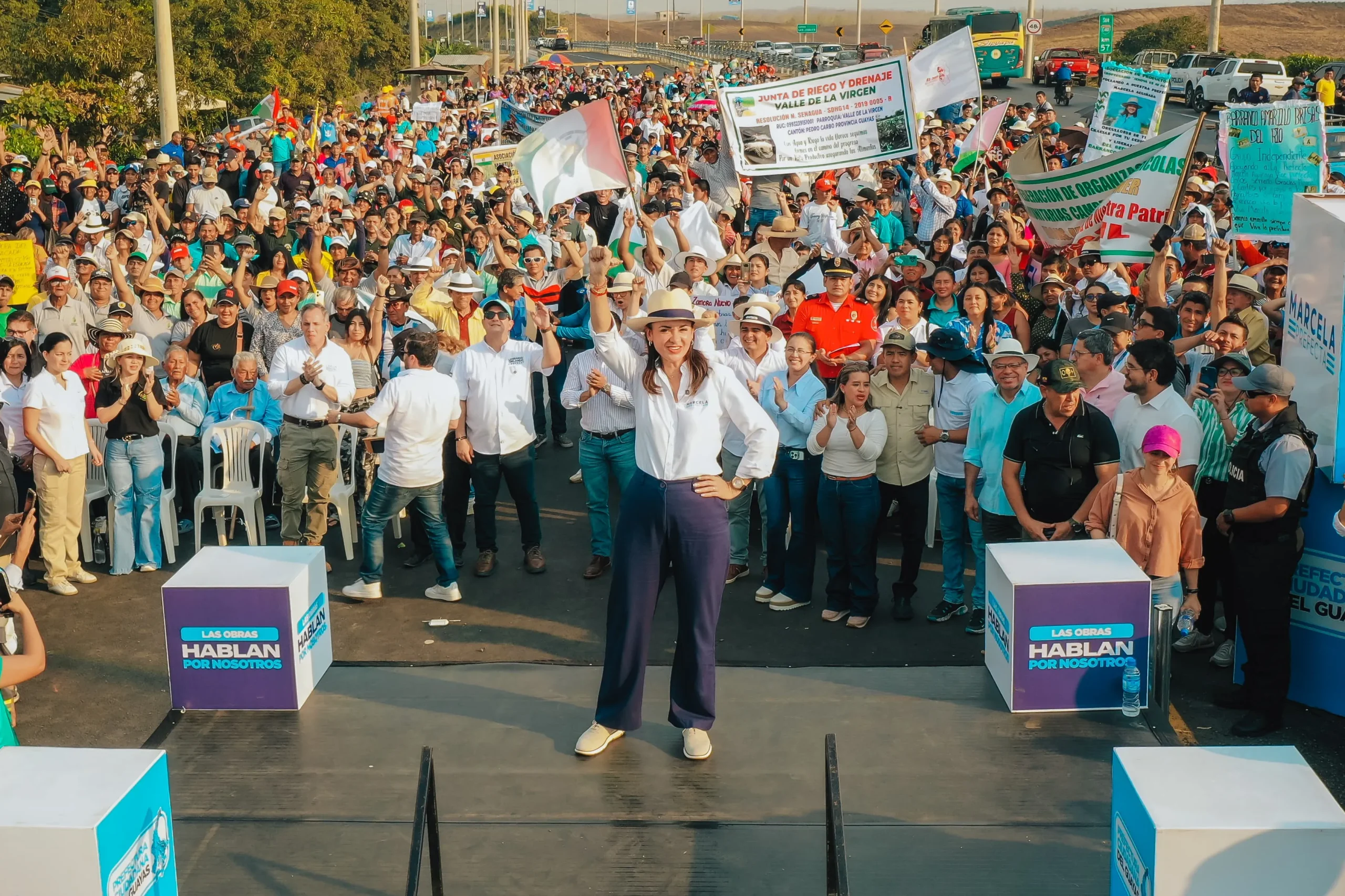 Prefectura del Guayas inauguró ampliación de Nobol–La Cadena con inversión superior a $19 millones