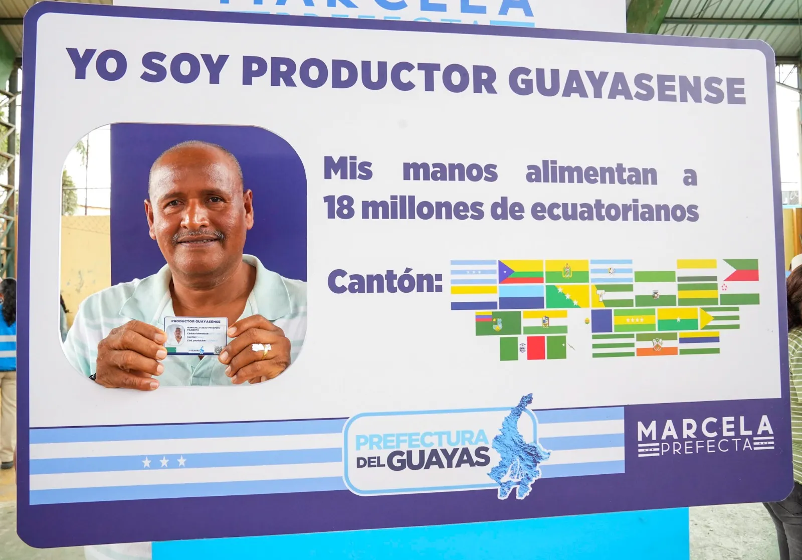 Brigada de la Prefectura del Guayas emite carnets de productor en Nobol