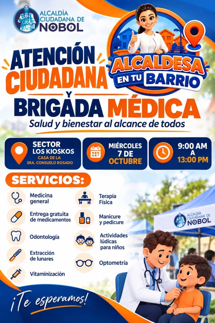 Brigada Médica y Atención Ciudadana llegan al sector Los Kioskos este miércoles