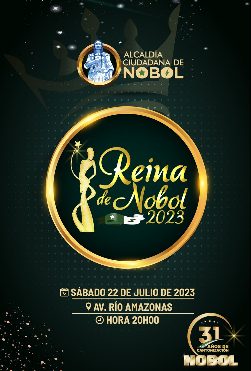 La Alcaldía de Nobol anuncia a las candidatas a Reina del Cantón 2023