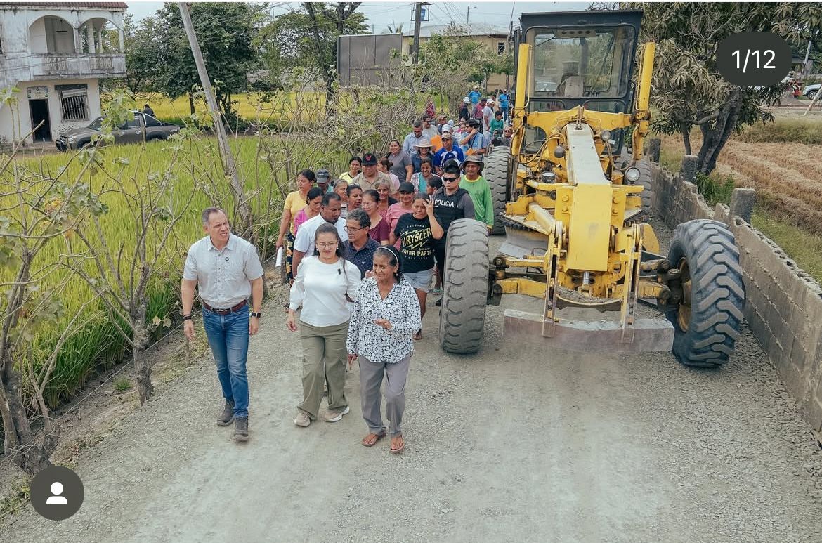 Prefectura del Guayas avanza en obra vial para 200 familias en Nobol