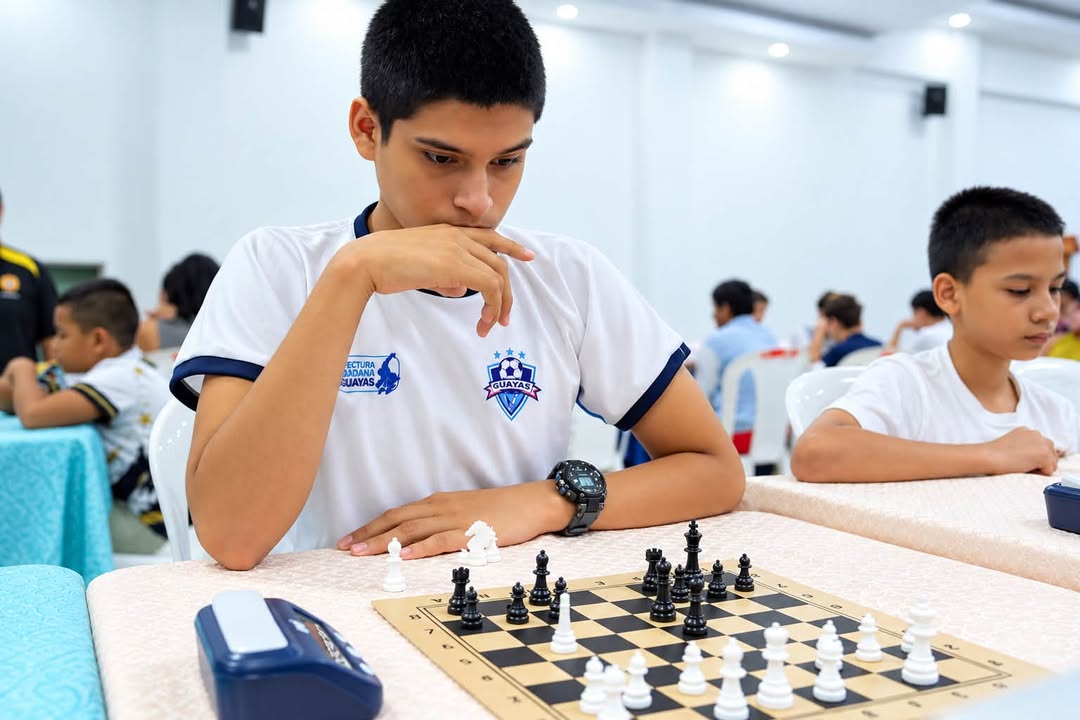 Joven noboleño Bruce Jara se consagra campeón de ajedrez en Pedro Carbo
