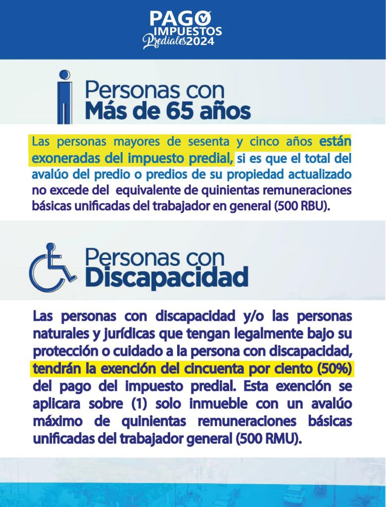 Nobol anuncia beneficios en impuestos prediales para adultos mayores y personas con discapacidad